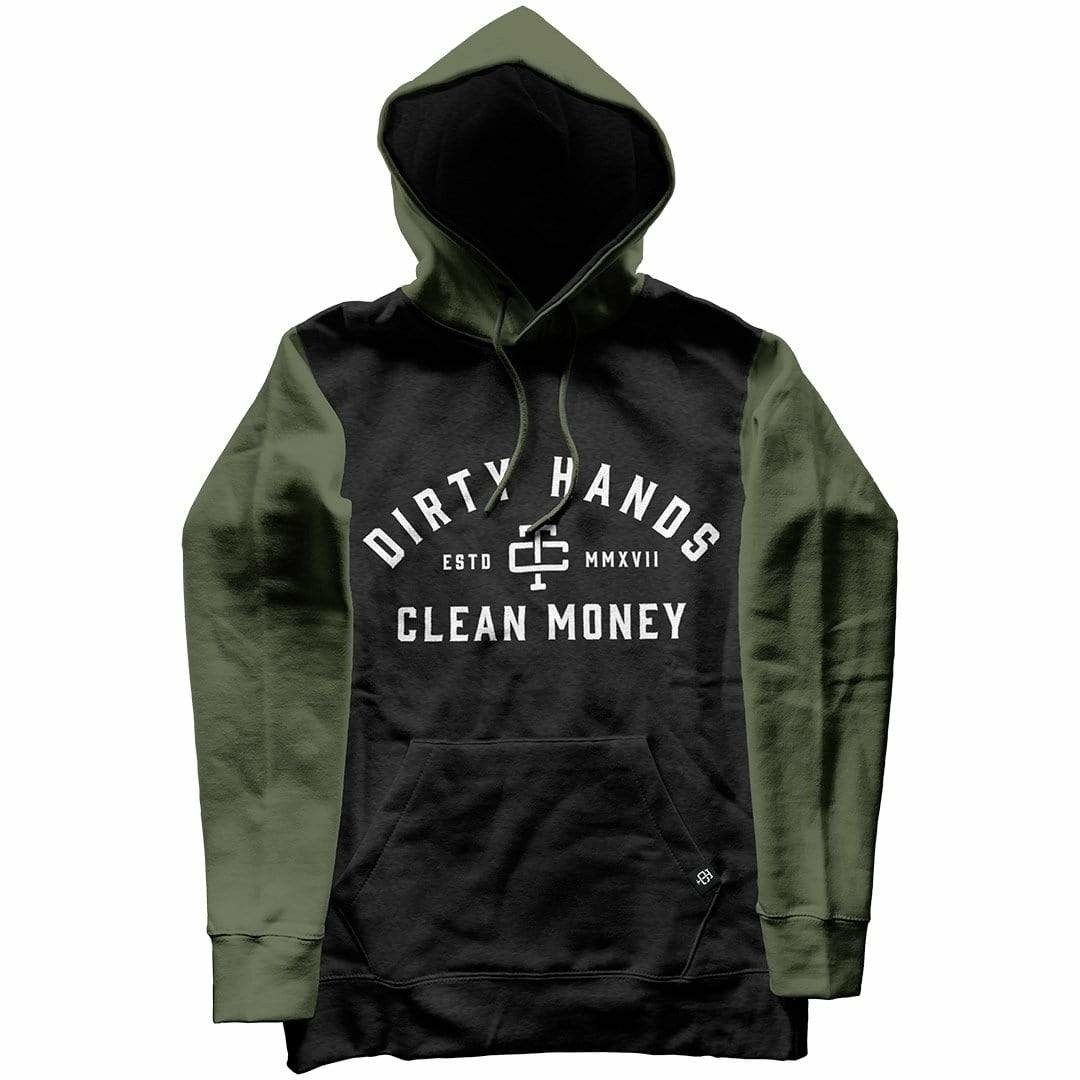 Troll Co. DHCM Two Tone Hoodie Military Green Dark Nickel Foundry YYC