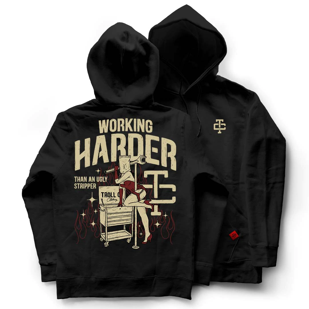 TROLL CO. BUTTERFACE 2.0 HOODIE - BLACK
