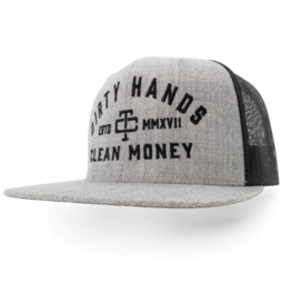 TROLL CO. DHCM MESHBACK HAT - HEATHER GREY/BLACK