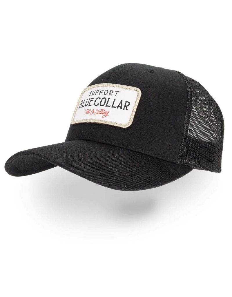 TROLL CO. FORTIFY CURVED BRIM HAT (BLACK/BLACK WHITE)
