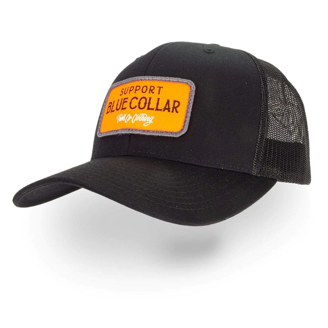 TROLL CO. FORTIFY CURVED BRIM HAT - BLACK/ORANGE