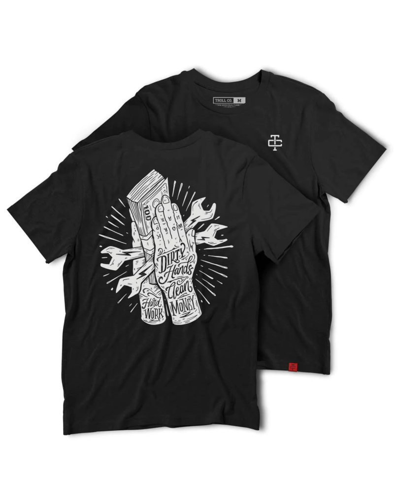 TROLL CO. HARD WORK TEE (BLACK)