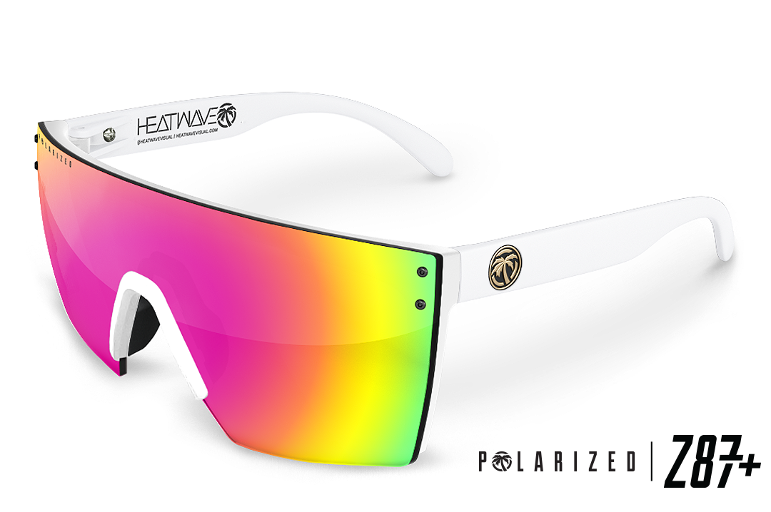 HEAT WAVE VISUAL LAZER FACE Z87 - WHITE/SAVAGE SPECTRUM POLARIZED