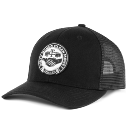 TROLL CO. HAGGLER CURVED BRIM HAT - BLACK