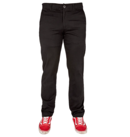 DIXXON MENS CHINO STRETCH PANTS - BLACK