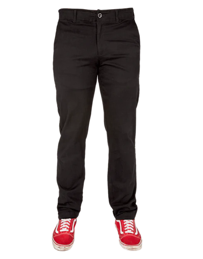 DIXXON MENS CHINO STRETCH PANTS (BLACK)