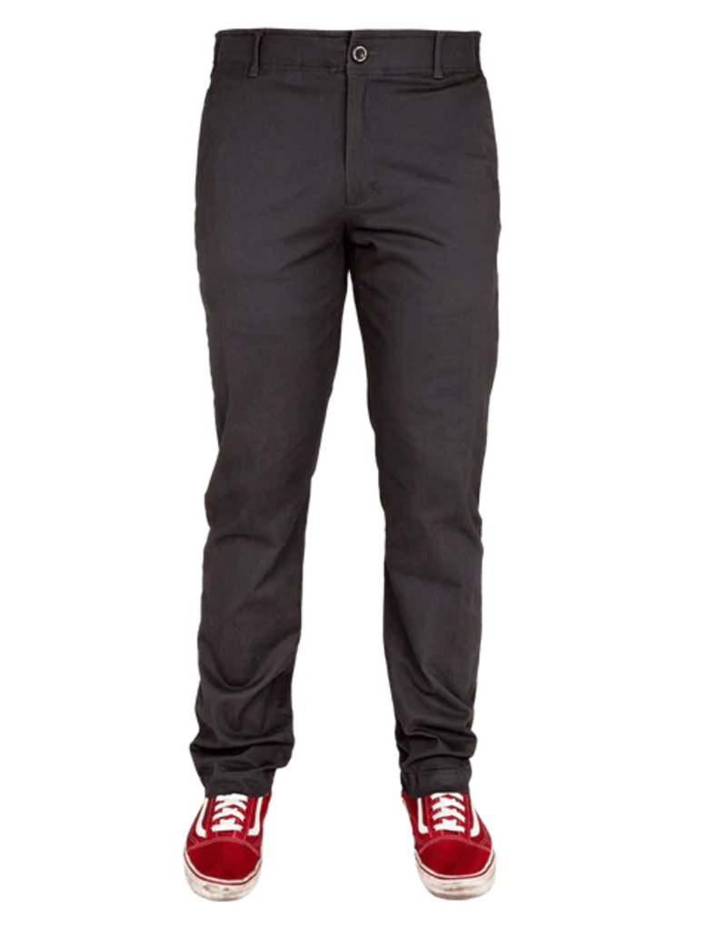 DIXXON MENS CHINO STRETCH PANTS (CHARCOAL)