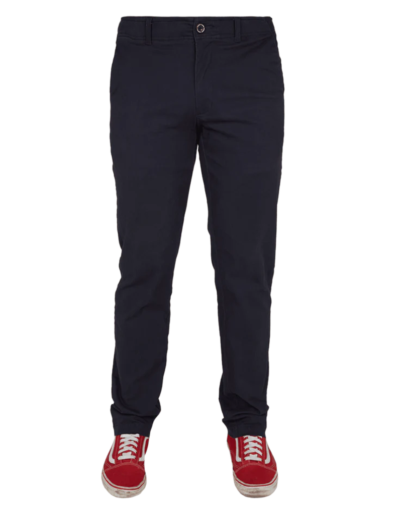 DIXXON MENS CHINO STRETCH PANTS (NAVY)