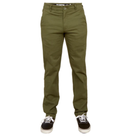 DIXXON MENS CHINO STRETCH PANTS - OD GREEN