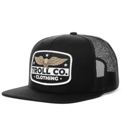 TROLL CO. BEAUT SNAPBACK HAT - BLACK