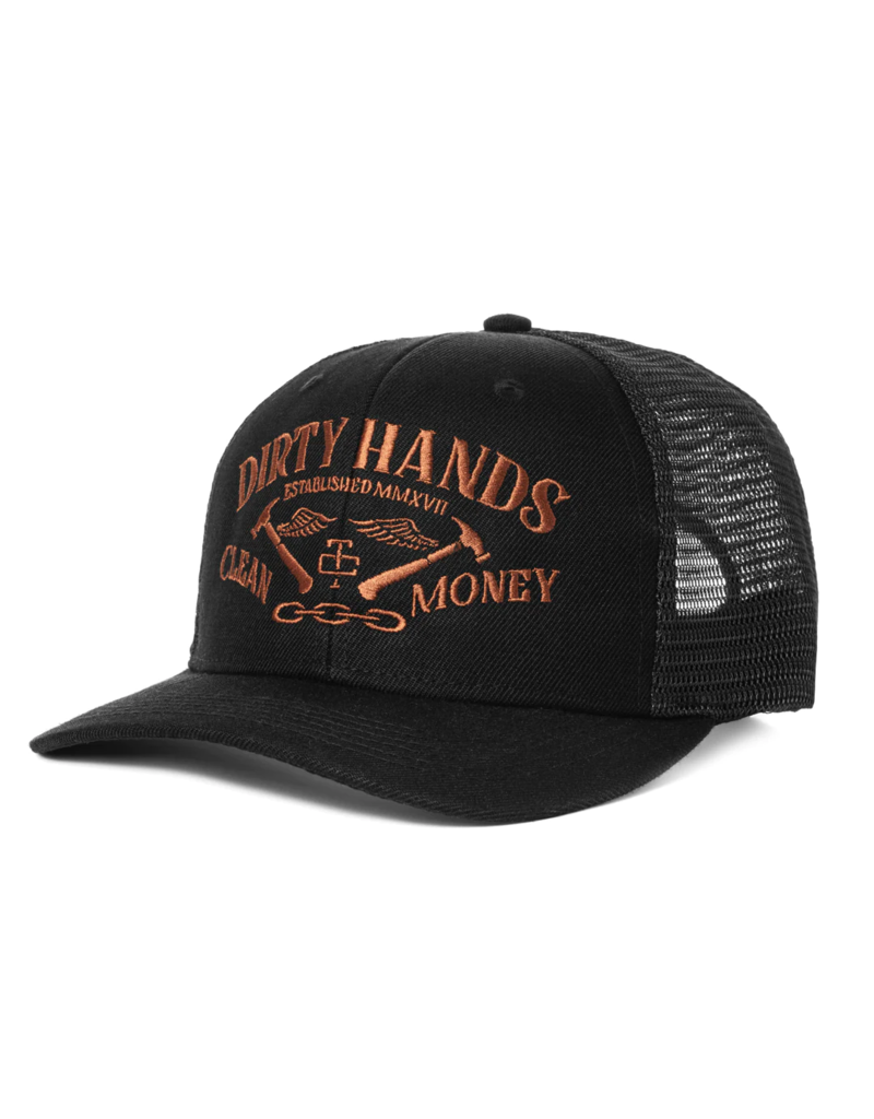TROLL CO. CATENA CURVED BRIM SNAPBACK (BLACK/COPPER)