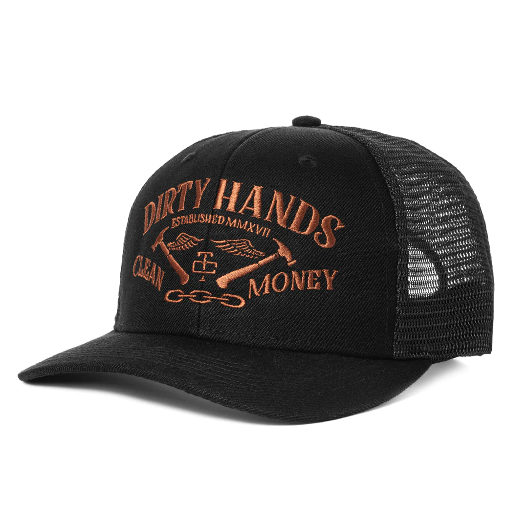 TROLL CO. CATENA CURVED BRIM SNAPBACK - BLACK/COPPER