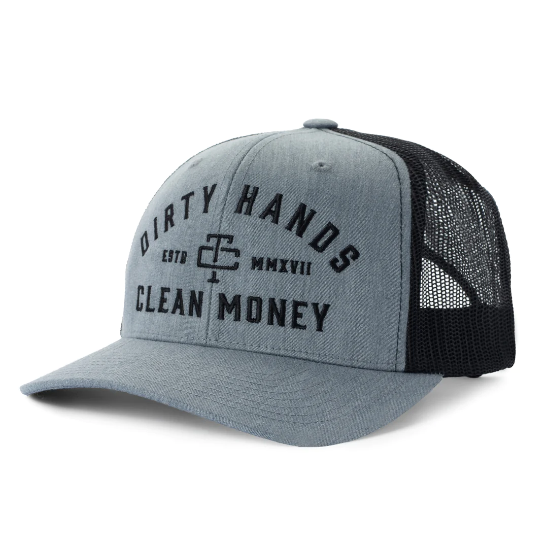 TROLL CO. DHCM CURVED BRIM HAT - HEATHER BLACK