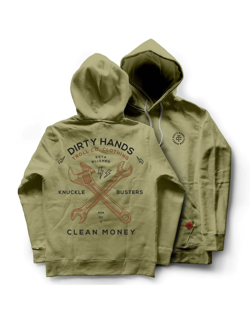TROLL CO. TWISTING WRENCHES HOODIE (MILITARY GREEN)