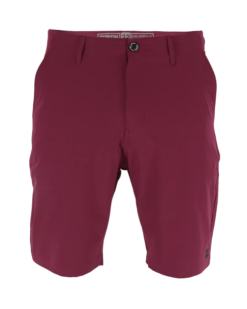 DIXXON MENS HYBRID SHORTS - MAROON