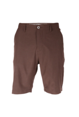 DIXXON MENS HYBRID SHORTS (DARK BROWN)