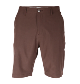 DIXXON MENS HYBRID SHORTS - DARK BROWN