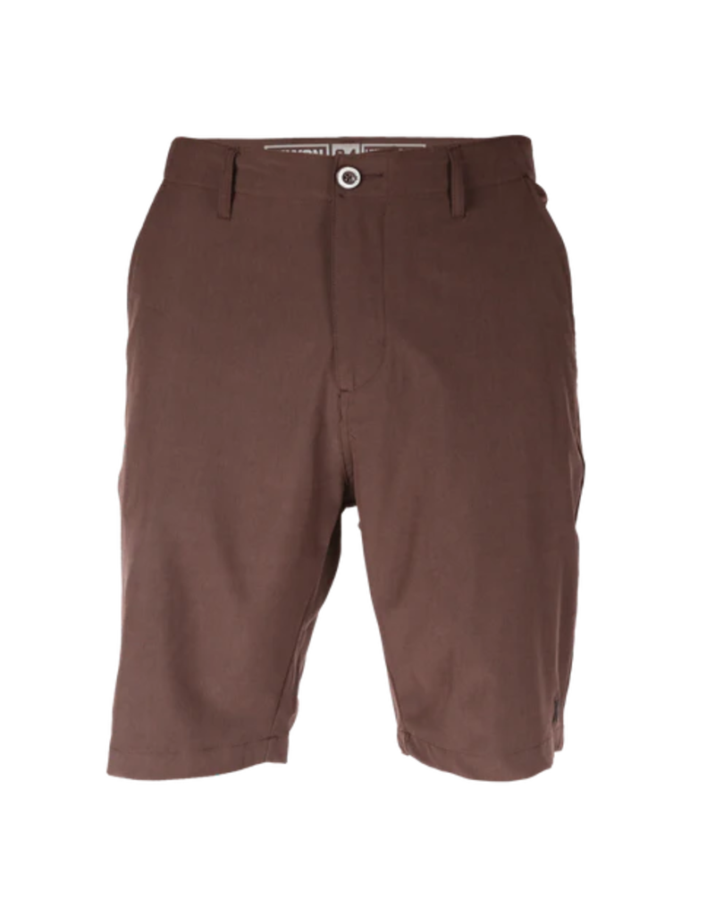 DIXXON MENS HYBRID SHORTS (DARK BROWN)