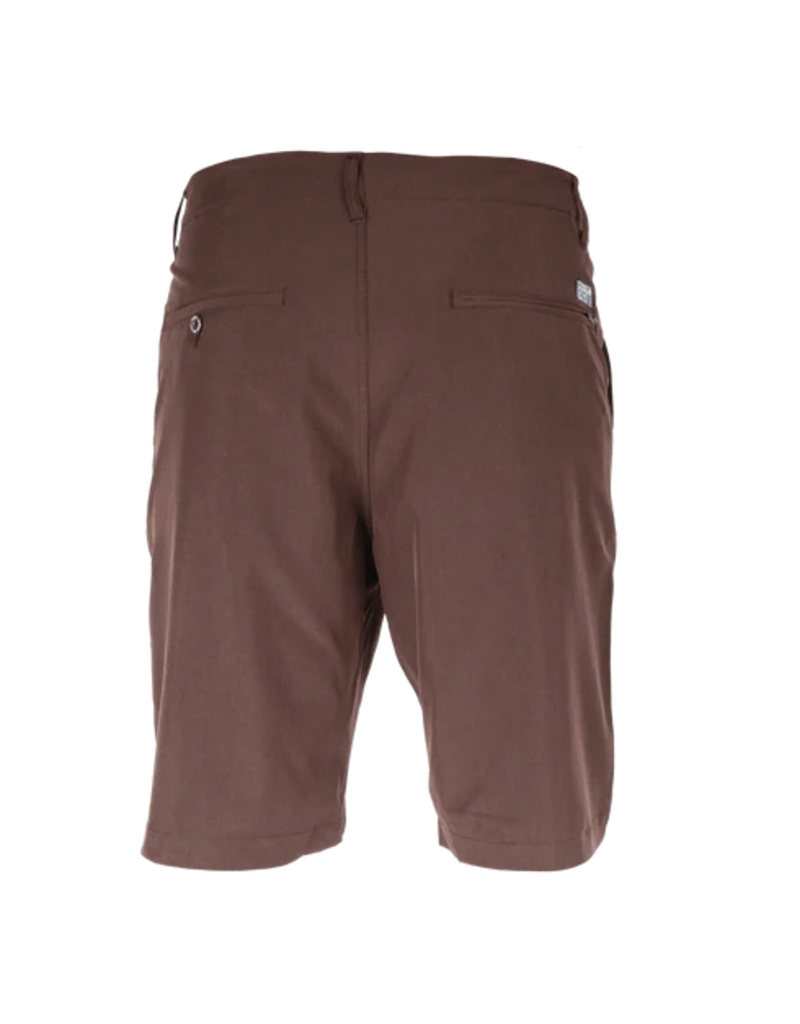 DIXXON MENS HYBRID SHORTS (DARK BROWN)