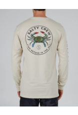 SALTY CREW BLUE CRABBER L/S TEE (BONE)