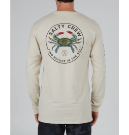 SALTY CREW BLUE CRABBER L/S TEE - BONE