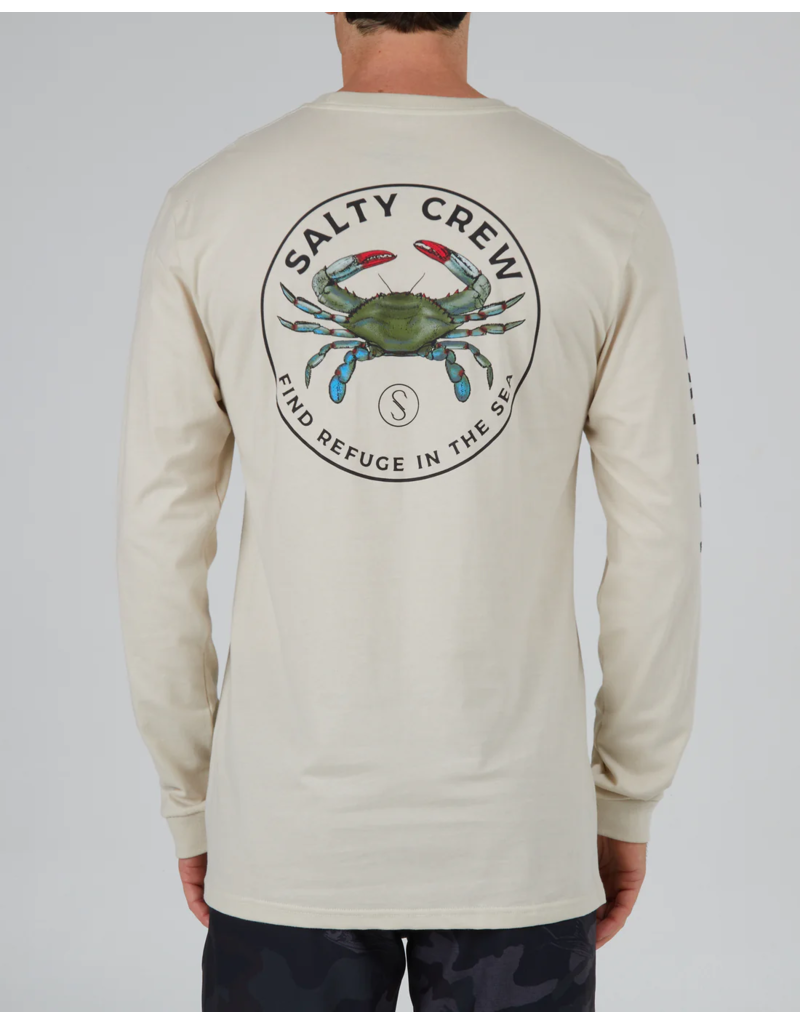 SALTY CREW BLUE CRABBER L/S TEE (BONE)