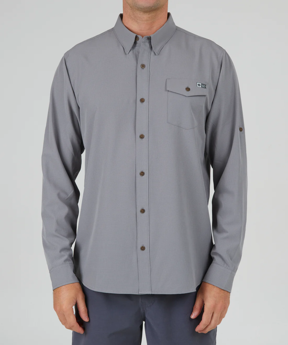 SALTY CREW SKIPPER PERF TECH WOVEN - DARK GREY