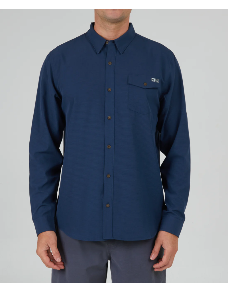 SALTY CREW SKIPPER PERF TECH WOVEN (NAVY)