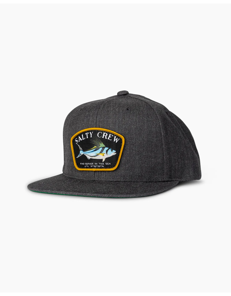 Salty Crew Rooster 6 Panel Hat Dark Heather Grey Foundry