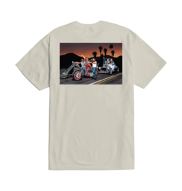 LOSER MACHINE DAVID MANN HOT ROD HELP TEE - CREAM