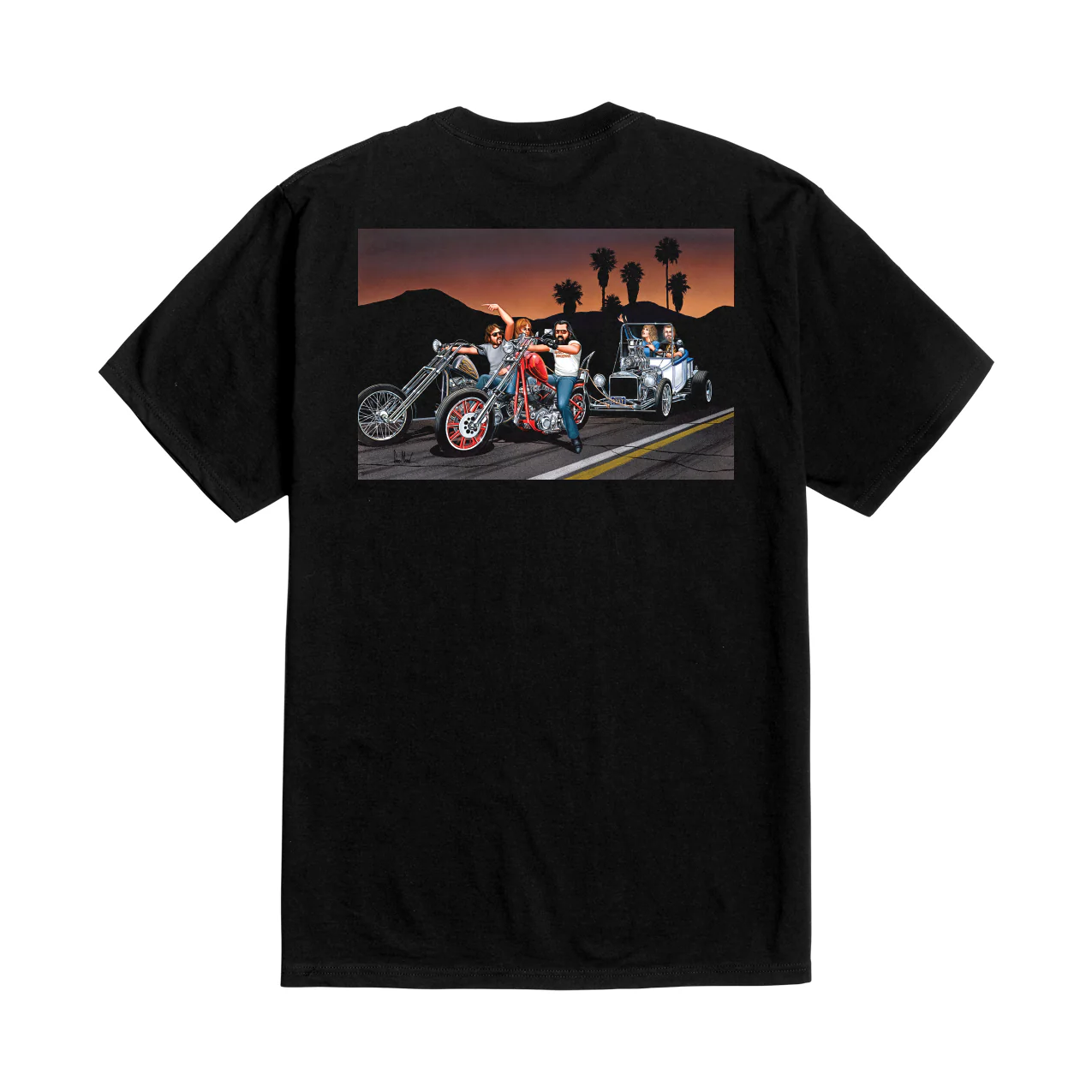 LOSER MACHINE DAVID MANN HOT ROD HELP TEE - BLACK