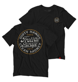 TROLL CO. GARAGE DHCM TEE - BLACK