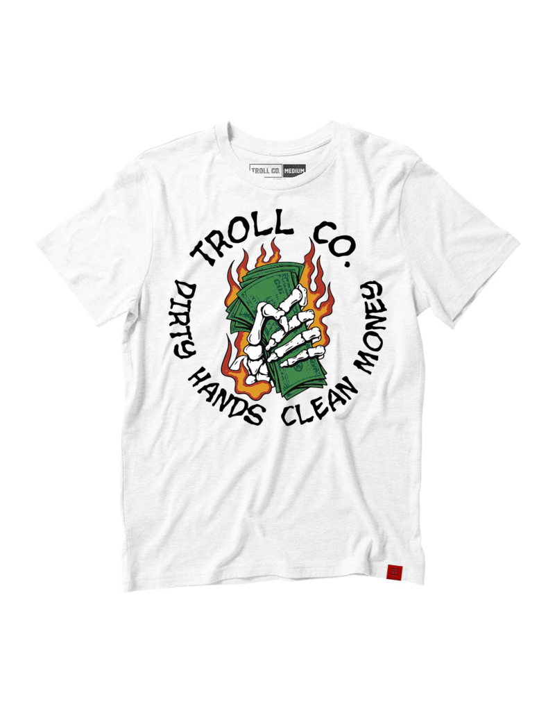 TROLL CO. GREEN BACK 2.0 TEE (WHITE)