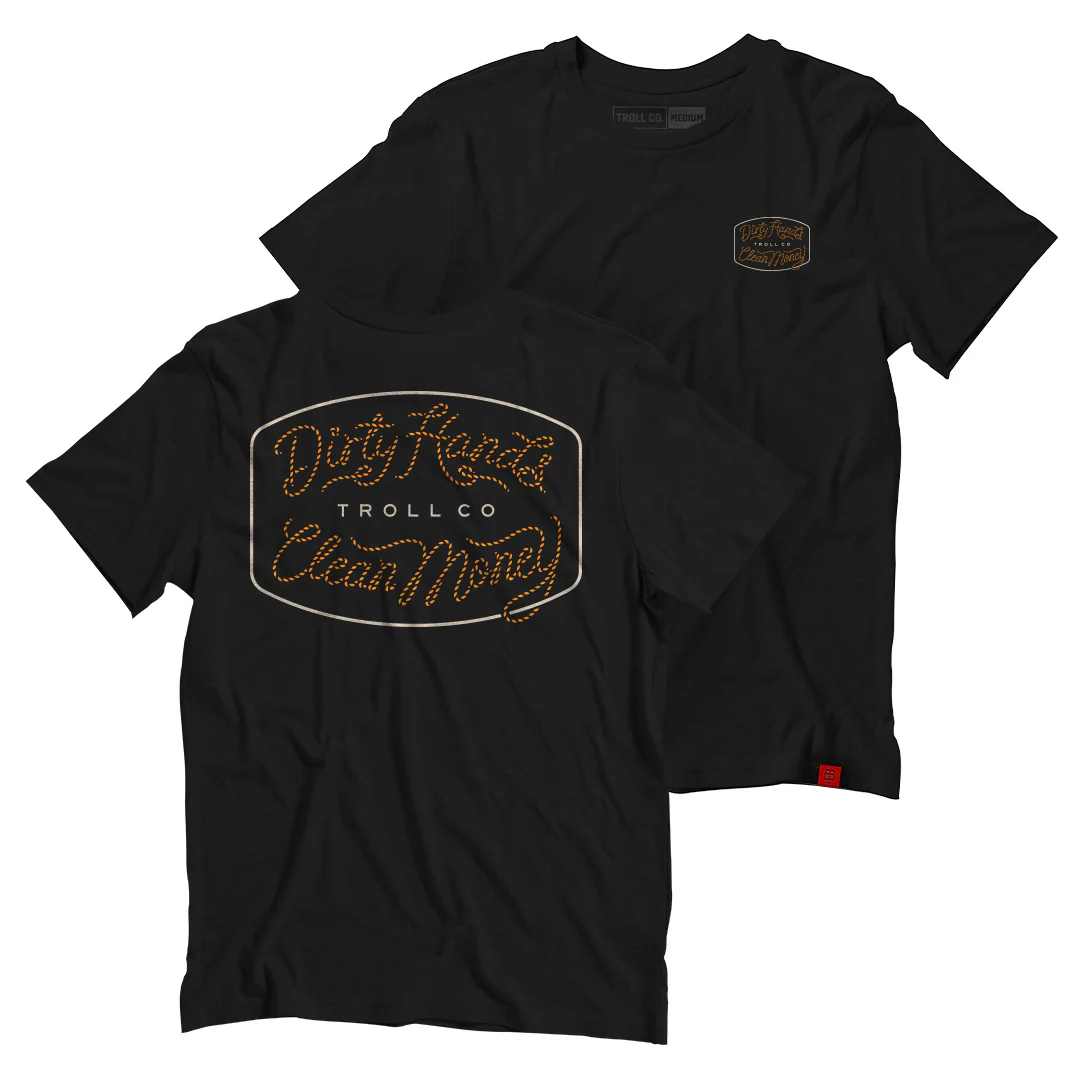 TROLL CO. HOWDY DIRTY TEE - BLACK