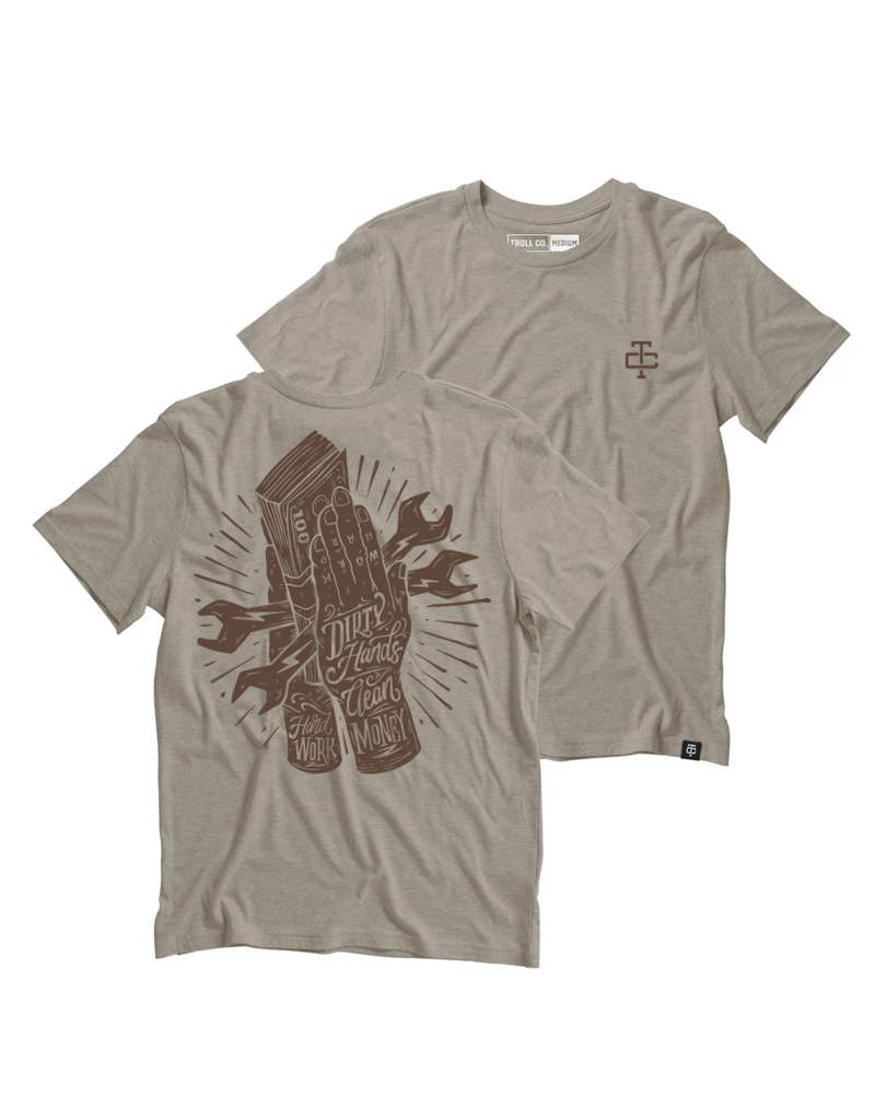 TROLL CO. HARD WORK TEE (SLATE)