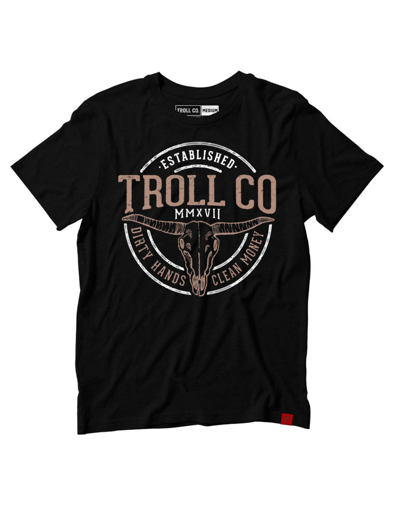 TROLL CO. LONGHORN TEE (BLACK)