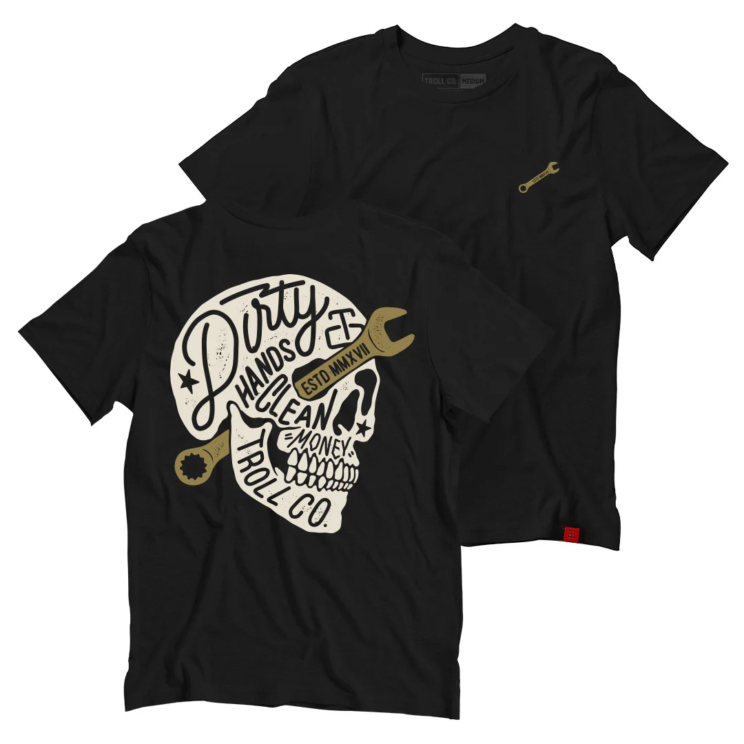 TROLL CO. MOLTEN TEE - BLACK