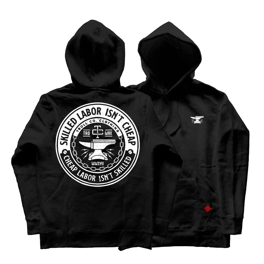 TROLL CO. SLIC HOODIE - BLACK