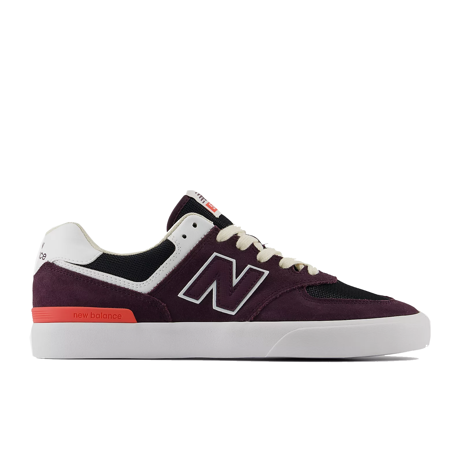 NEW BALANCE NB NUMERIC 574 VULC - PLUM BROWN/WHITE (VPI)