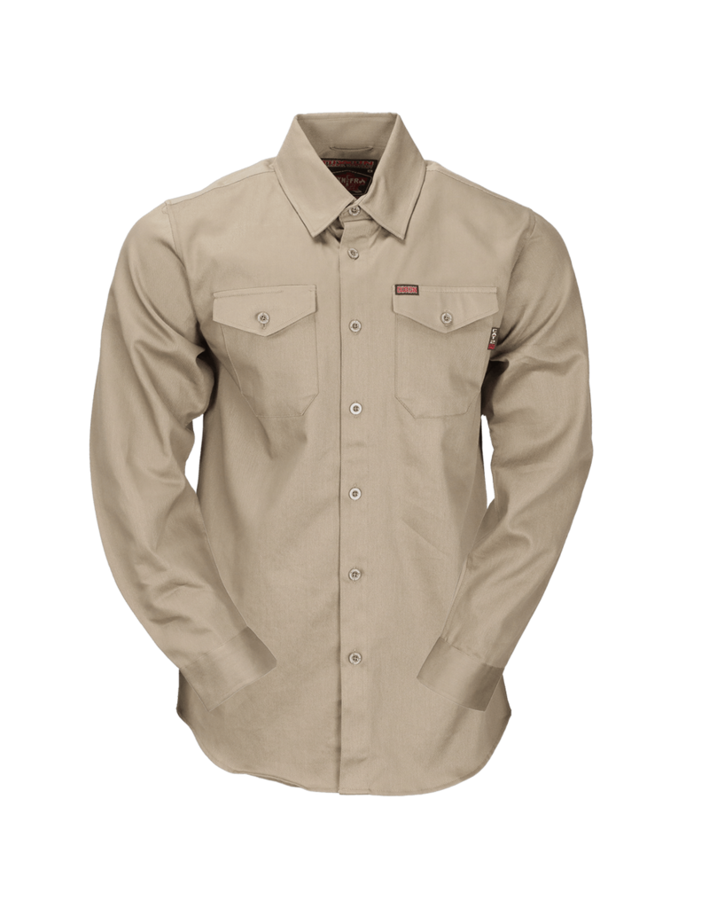 DIXXON MENS WORKFORCE FR LONGSLEEVE SHIRT (KHAKI)
