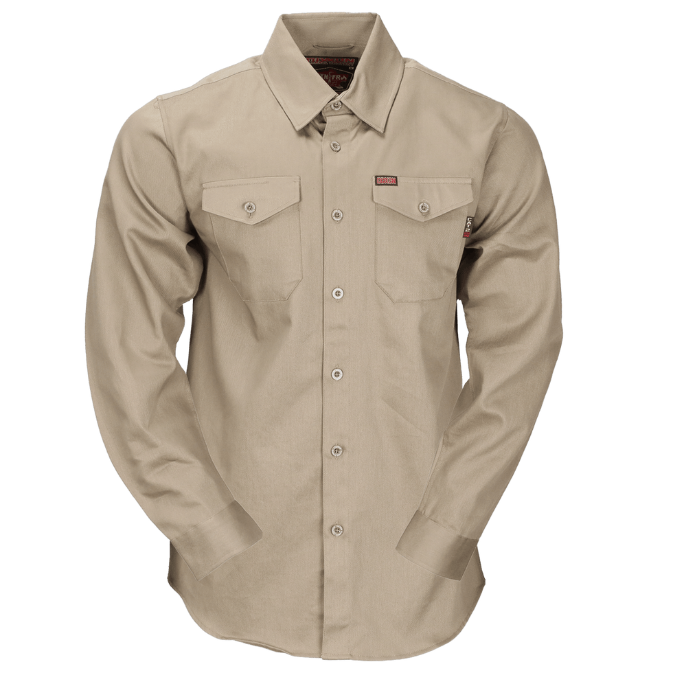 DIXXON MENS WORKFORCE FR LONGSLEEVE SHIRT - KHAKI