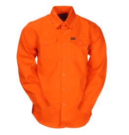 DIXXON MENS WORKFORCE FR LONGSLEEVE SHIRT - ORANGE