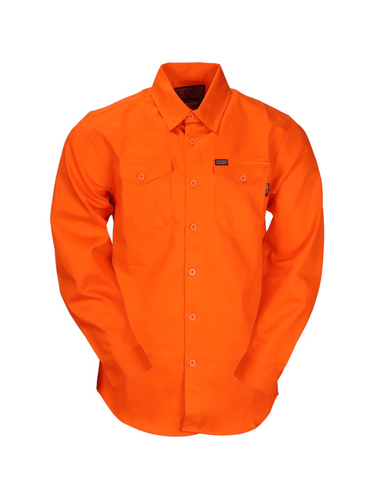 DIXXON MENS WORKFORCE FR LONGSLEEVE SHIRT (ORANGE)