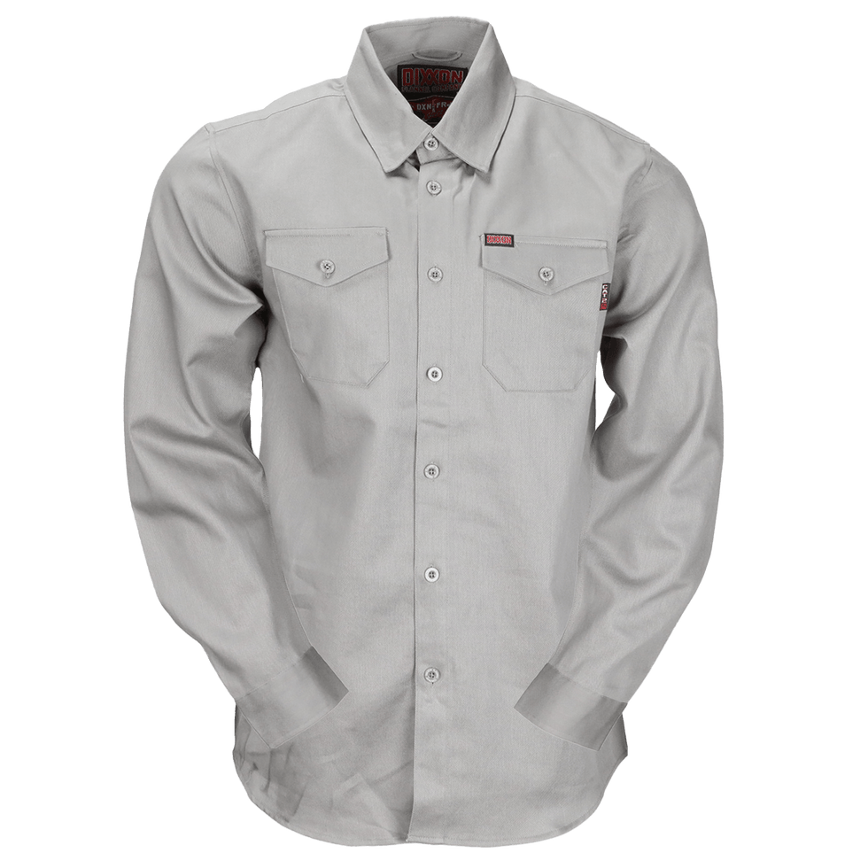 DIXXON MENS WORKFORCE FR LONGSLEEVE SHIRT - GREY