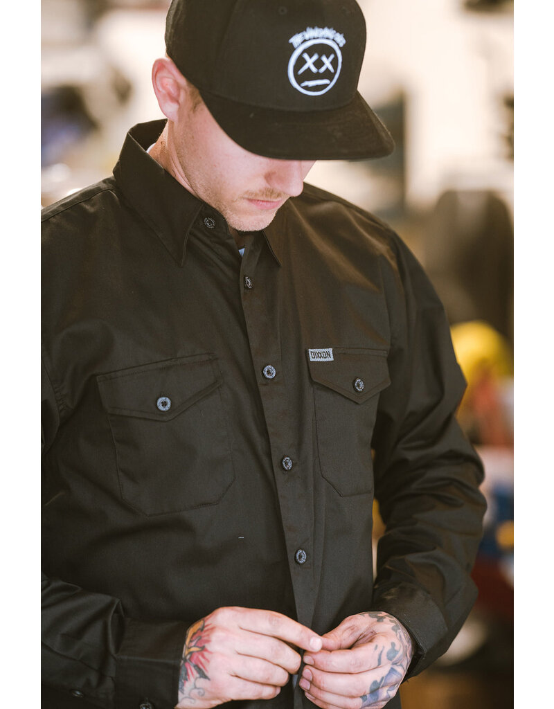 DIXXON MENS WORKFORCE FR LONGSLEEVE SHIRT (BLACK)