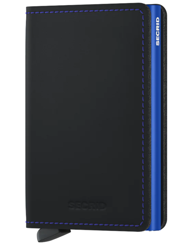 SECRID SLIM WALLET MATTE (BLACK & BLUE)