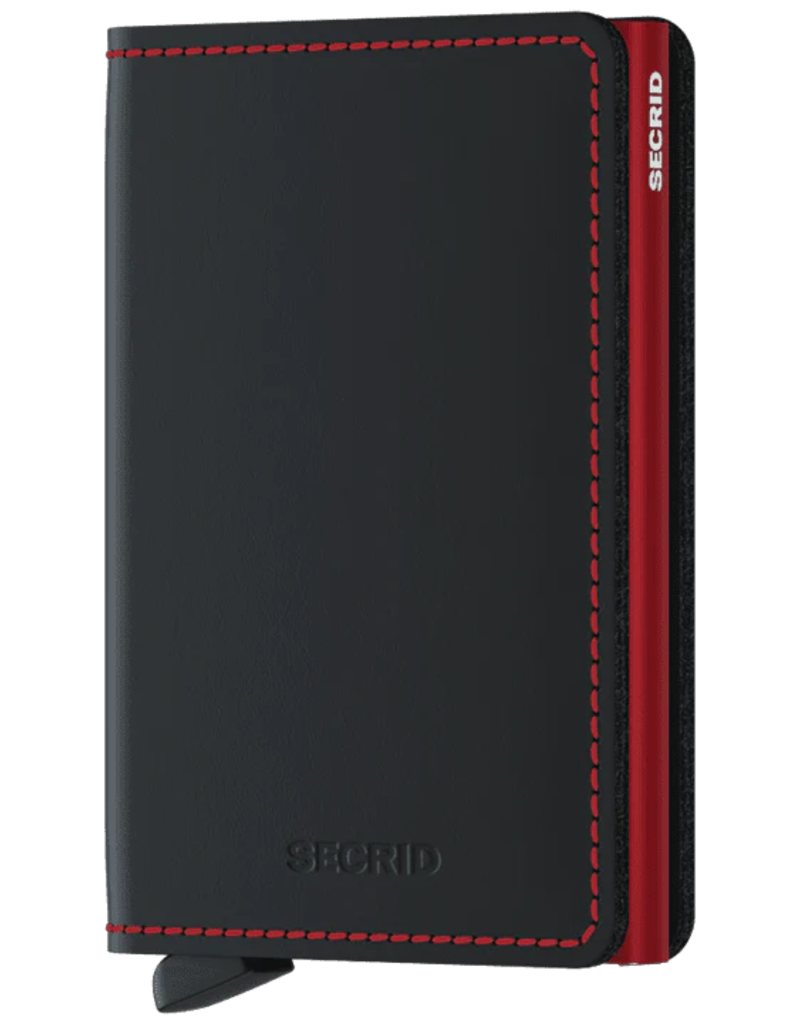 SECRID SLIM WALLET MATTE (BLACK & RED)