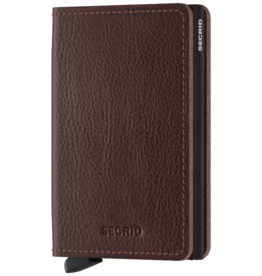 SECRID SLIM WALLET VEG TANNED LEATHER - ESPRESSO/BROWN