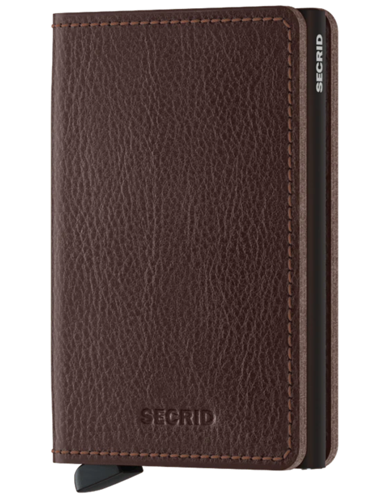 SECRID SLIM WALLET VEG TANNED LEATHER (ESPRESSO/BROWN)