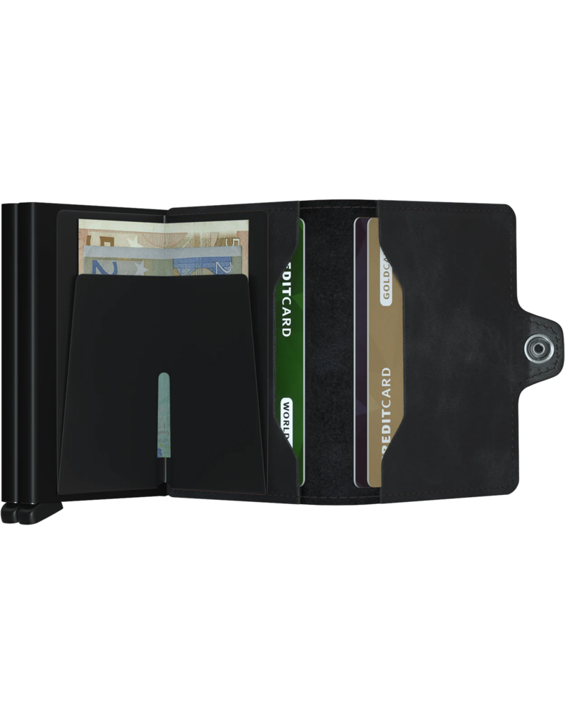 SECRID TWIN WALLET VINTAGE (BLACK)